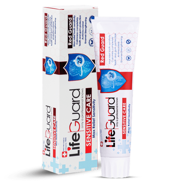 خمیر دندان حساس (Red Guard) برند لایف گارد با حجم 120 گرم