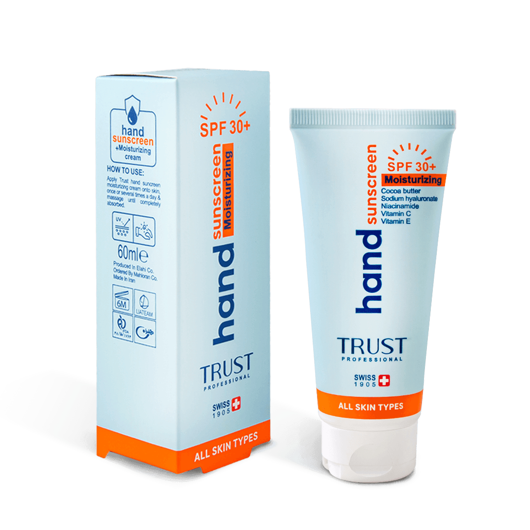 کرم تخصصی دست ضدآفتاب و آبرسان +SPF30 بی‌رنگ تراست