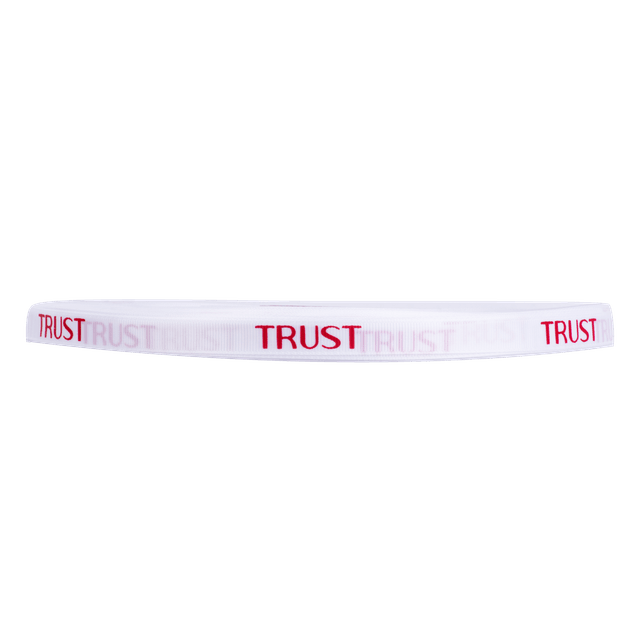 روبان سفید Trust Professional 5 متری با طرح قرمز