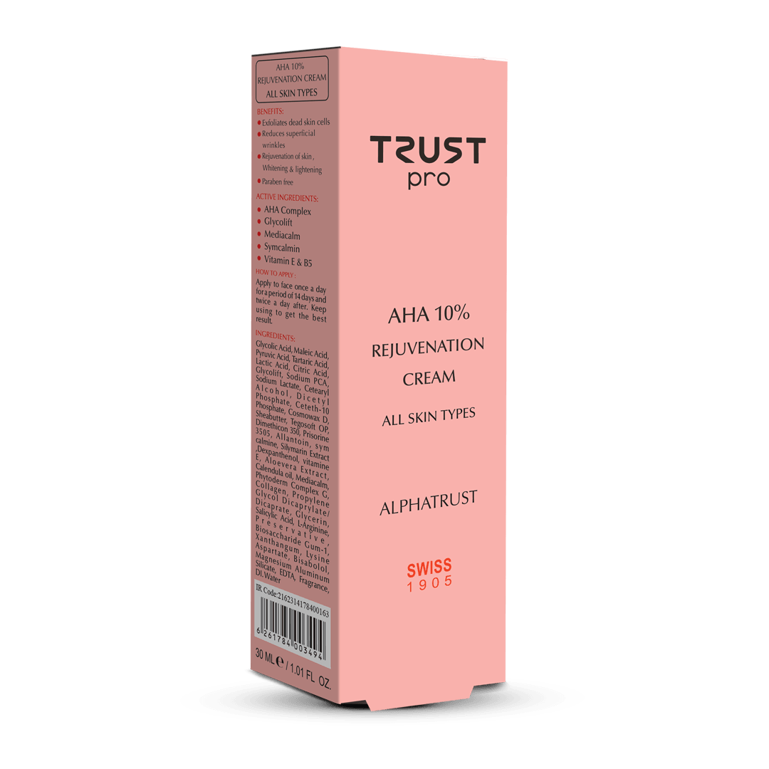 کرم لایه‌بردار آلفاتراست حاوی 10% AHA با حجم 30 میل